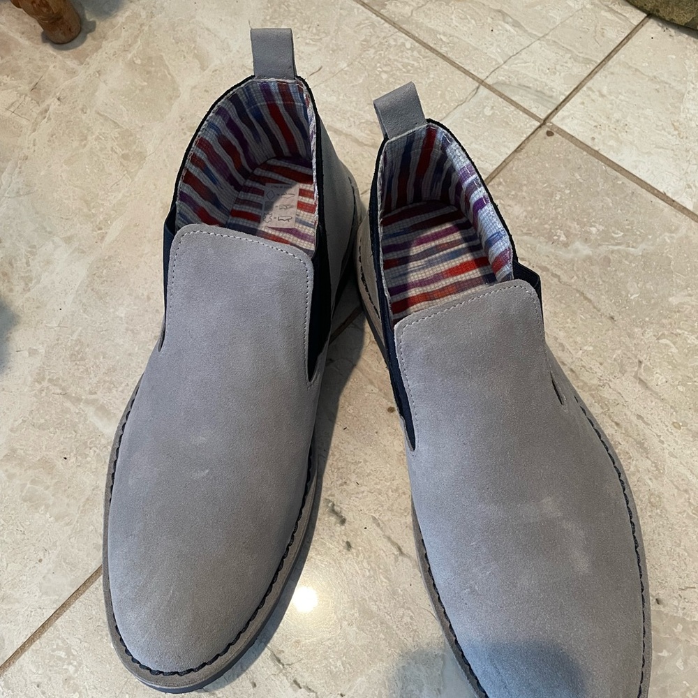 Camuscio Grigio Men’s shoe boot grey/blue Size 8; s42 New bought in Italy. $25